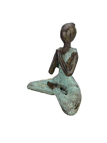 Bronze-Skulptur Yoga "Danielle"  by Hamidou